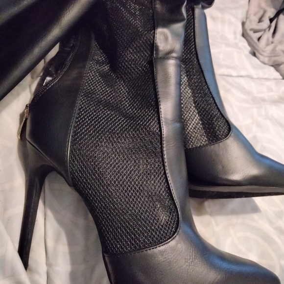 So Me "Katty" OTK mesh stripper thigh high boots - Picture 7 of 9